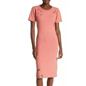 Abound | NWOT Distressed Midi Dress